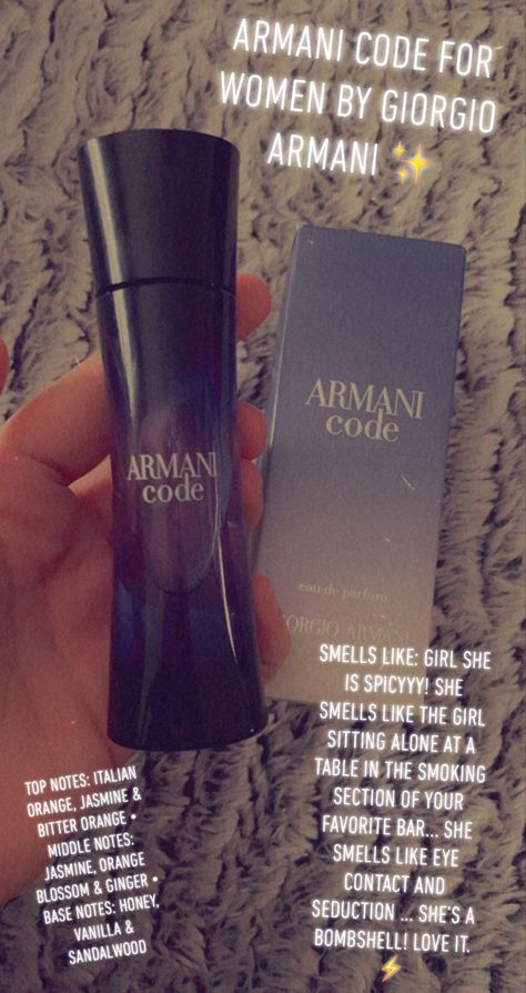 Armani Code Perfume, Code Perfume, Armani Code For Women, Armani Perfume, Armani Fragrance, Armani Code, Fragrances Perfume Woman, Armani Women, Smell Goods