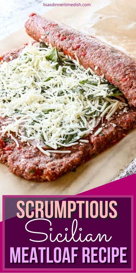 Sicilian Meatloaf Recipe, Sicilian Meatloaf, Simple Dinners, Good Meatloaf Recipe, White Grape, Ground Meat Recipes, Mince Recipes, Beef Casserole Recipes, Sicilian Recipes