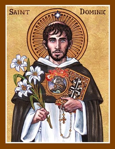 Saint Dominic, Catholic Images, Saint Augustine, Francis Of Assisi, Ink Watercolor, Religious Images, Religious Icons, The Saint, Catholic Art