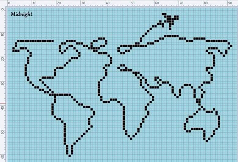 Cross Stitch Map, Cross Stitch Beginner, Graph Paper Drawings, Easy Pixel Art, Diy Perler Bead Crafts, Pixel Crochet, Pixel Art Grid, Geometric Drawing, Tapestry Crochet Patterns