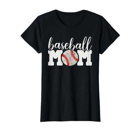 PRICES MAY VARY. PERFECT GIFT IDEA - Wear it while watching your boys play & you'll get a lot of compliments. If you are a mom of boys or mom of girls players show your support wearing baseball or softball mother Tshirt which is also perfect Mother's Day clothing present IMPRESS YOUR FRIENDS AND FAMILY by wearing this graphic cheering team tee for a baseball fan on your kids match. This crazy moms favorite funny cheer top is a great mom life tball quote super proud sports mom son gift or mom dau Baseball Grandma, Camping Shirts Funny, Dog Mom Tee, Letter Print Tee, Funny Mom Gifts, Baseball Mom Shirts, Softball Mom, Funny Tee Shirts, Mom Life Shirt