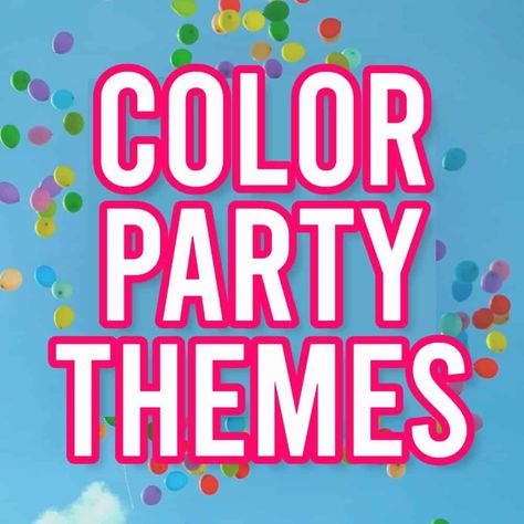 Best compilation of color party themes for your next party. Party colors for birthday or other special occasions. Easy, stylish ideas for an event. Color Themed Birthday Party, Birthday Theme Colors, Colour Party Ideas Adults, Color Theme Party Ideas For Adults Food, Party Colour Themes, Colour Theme Party, Birthday Color Theme, Color Themed Party, Themed Birthday Party Ideas For Adults