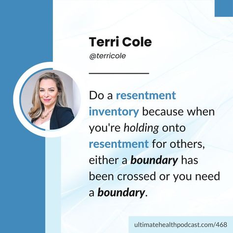 Listen or watch episode 468 with Terri Cole, New York-based, licensed psychotherapist, relationship expert, founder of Real Love Revolution, and author of Boundary Boss. #ultimatehealthpodcast #terricole #boundaries #mindset #health #podcast #quotes Boundary Boss, Terri Cole, Podcast Quotes, Love Revolution, Health Podcast, Setting Healthy Boundaries, Healthy Boundaries, Boss Quotes, Real Love