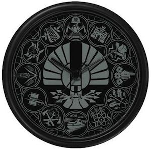 The Hunger Games Panem Districts Wall Clock Panem Districts, Districts Of Panem, Hunger Games Districts, Hunger Games Movies, The Mockingjay, Hunger Games Fandom, Katniss And Peeta, Hunger Games Series, Hunger Games Catching Fire