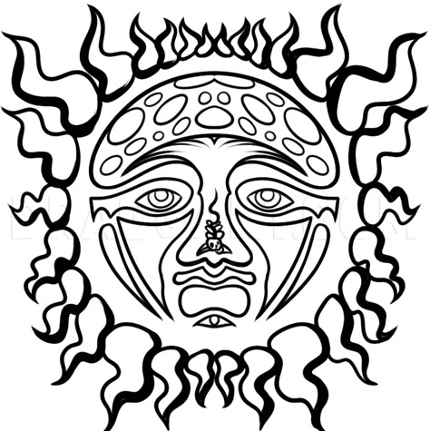 How To Draw Sublime Sun Logo, Sublime Sun by Dawn | dragoart.com Sun Tattoo Black And White, Sun Tattoo Black, Sublime Sun Tattoo, Sublime Tattoo, Sublime Aesthetic, Sun Diy, Sun Template, Sublime Sun, Sublime Band