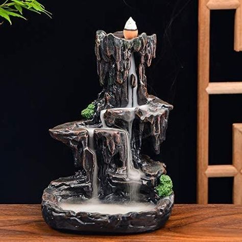 Waterfall Incense Burner, Kolam Air, Waterfall Incense, Sandalwood Incense, Backflow Incense, Decoration Piece, Incense Holders, Incense Cones, Meditation Room