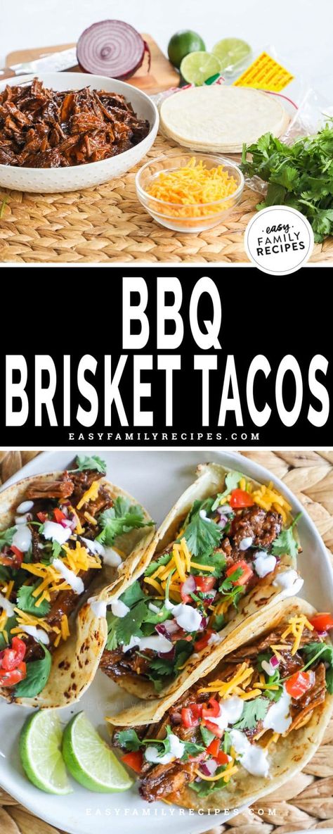 Sides For Brisket Tacos, Smoked Brisket Tacos Recipe, Beef Brisket Meal Ideas, Brisket Meals, Bbq Brisket Tacos, Leftover Brisket Ideas, Brisket Ideas, Leftover Brisket Recipes, Brisket Leftovers