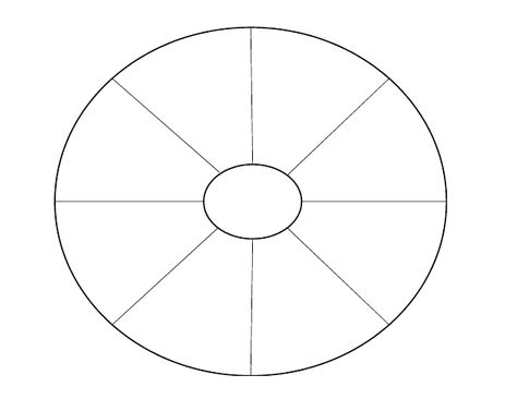 Basic Graphic Organizer "Wheel" Template Graphic Organizer Template, Organizer Template, Circle Graphic, Graphic Organizer, Planner Binder, Club Kids, Wagon Wheel, Google Docs, Graphic Organizers