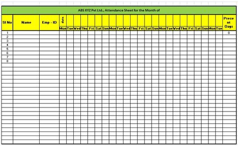 daily employee attendance sheet in excel Employee Attendance Sheet Template, Attendance Sheet In Excel, Attendance Sheet, Table Template, Office Templates, Test Paper, Tiny Apartments, Sheet Template, Restaurant Management