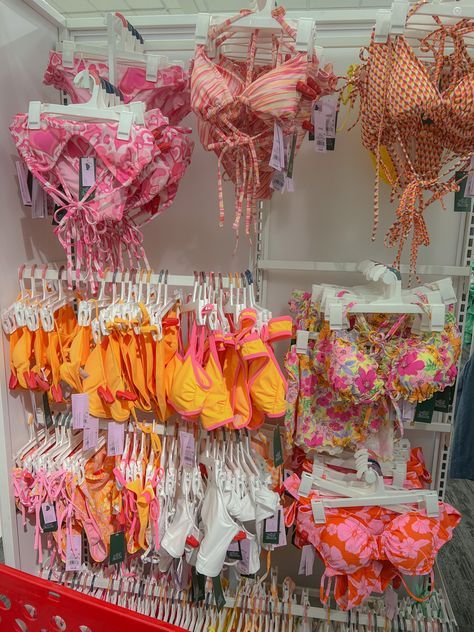 Summer bikinis at target #summer #summerstyle #bikinis #colorful Pogue Summer, Target Bikinis, Bright Bikinis, Swimsuit Inspo, Tropical Outfit, Summer 25, Summer Shades, Outfit Inspo Summer, Summer 2025