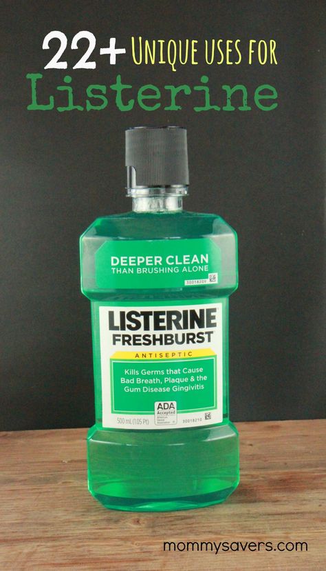 22 Unique Uses for Listerine Mouthwash Uses For Listerine, Listerine Mouthwash, Homemade Mouthwash, Bad Breath Remedy, Uses For Vicks, Nerve Pain Relief, Vicks Vaporub, Oral Health Care, Tooth Decay