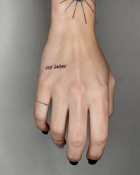 Small Tattoos Simple Meaningful, Tattoos Simple Meaningful, Hand Written Tattoos, Small Meaningful Tattoo Ideas, Dragon Hand Tattoo, Cross Tattoo On Hand, Tattoo Word Fonts, Meaningful Tattoo Ideas, Enough Tattoo