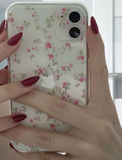 Red Cases, Girly Phone Cases, Iphone Obsession, Floral Cases, Pretty Iphone Cases, Pretty Phone Cases, Apple Phone Case, Dream Gift, Floral Phone Case