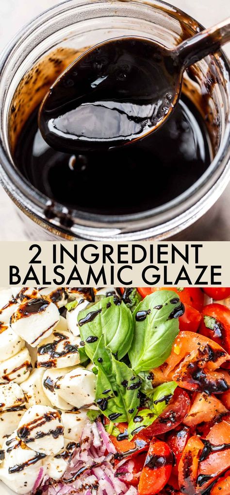 Balsamic Glaze Recipe, Balsamic Reduction Recipe, Mediterranean Snacks, Balsamic Glaze Recipes, Balsamic Recipe, Scrub Corpo, Salad Dressing Recipes Homemade, Balsamic Reduction, La Food