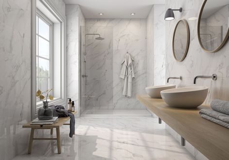 Modern bathroom design marble