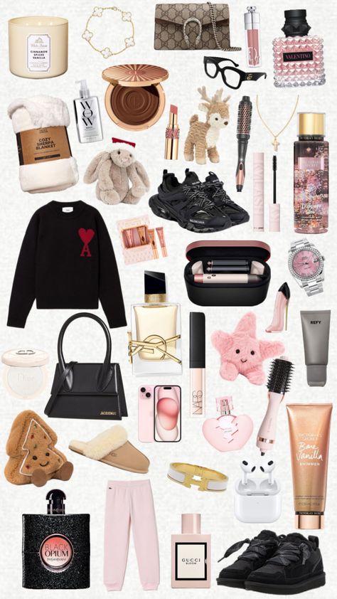 Wish List Clothes, Girly Must Haves, Christmas Gift Ideas For Teenage Girl, List Categories, Wish Christmas, Xmas List Ideas, Fun Beauty Products, Girly Christmas Gifts, Cute Christmas Ideas