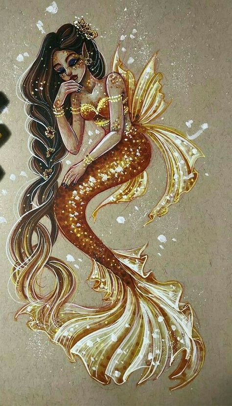 Mermaid Deviantart, Siren Drawing, Drawing Mermaid, Siren Tattoo, Mermaid Drawing, Visuell Identitet, Dengeki Daisy, Mermaid Artwork, Fantasy Mermaids