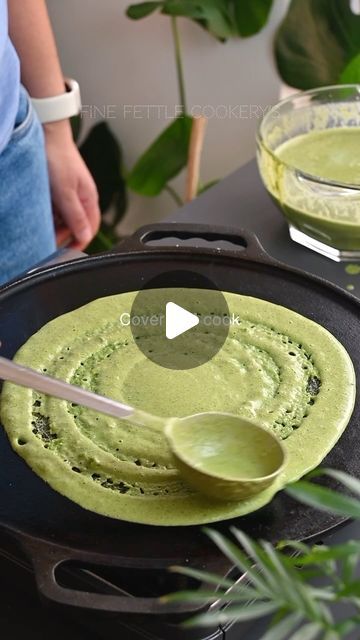 Nitya Hegde on Instagram: "Spinach Bajra Dosa  A Nutrient-Packed Powerhouse! 🌿🥞 This dosa is packed with iron, fiber, and antioxidants, this dosa is a tasty way to boost your immunity, improve digestion, and maintain healthy blood levels. It’s a green delight for your taste buds and your well-being! 💪  RECIPE PINNED IN COMMENT BELLOW ⤵️  [Dosa, spinach, millet, bajra]" Dosa Recipe, Millet, Improve Digestion, Spinach Recipes, Vegan Breakfast, Healthy Vegetarian, Taste Buds, Sprouts, Green Beans