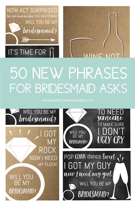 How To Ask Wedding Party, Bridesmaid Question Ideas, Bridesmaid Gifts To Ask To Be In Wedding, Asking To Be A Bridesmaid, Funny Ways To Ask Bridesmaids, Cute Ways To Ask Your Bridal Party, Will You Be My Bridesmaid Quotes, Bridesmaid Proposal Question, Way To Ask Bridesmaids To Be In Wedding