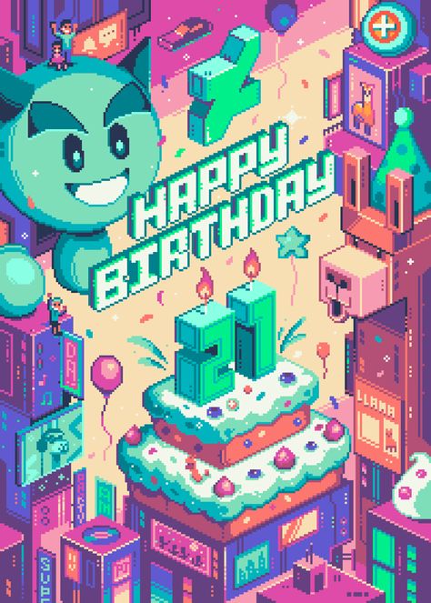 This epic art was created by @pixeljeff! 8 Bit Poster Design, Game Background Design Pixel Art, Isometric Video Game, Isometric Design Poster, Pixel Art Arcade, Pixel Poster, Art Deco Font, 3d Pixel, Pixel Art Background