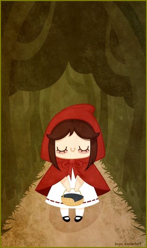 Red Riding Hood Party, Red Riding Hood Art, Red Ridding Hood, Doodle Characters, Fairytale Nursery, 동화 삽화, Red Wolf, Reading A Book, Red Hood