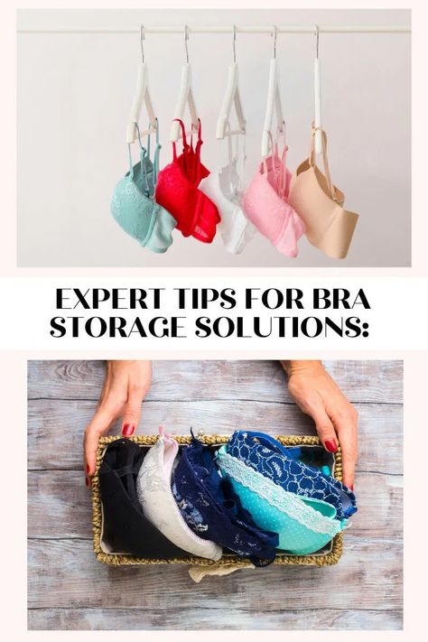 Expert tips for Bra Storage Solutions: Maximizing Closet Space and Longevity Bra Hanging Ideas, How To Hang Bras In Closet, Sports Bra Storage, How To Store Bras, Diy Bra Hanger, Bra Storage Ideas Diy, Organize Bras, Bra Storage Ideas, Hanging Bra Storage