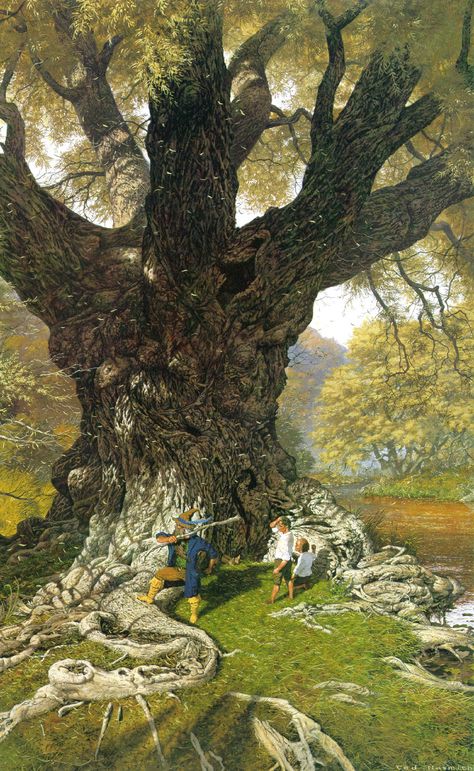 #Tolkien #JRRT Ted Nasmith, Tom Bombadil, Tolkien Artwork, Tolkien Illustration, John Howe, Hobbit Art, Middle Earth Art, Into The West, Tolkien Art