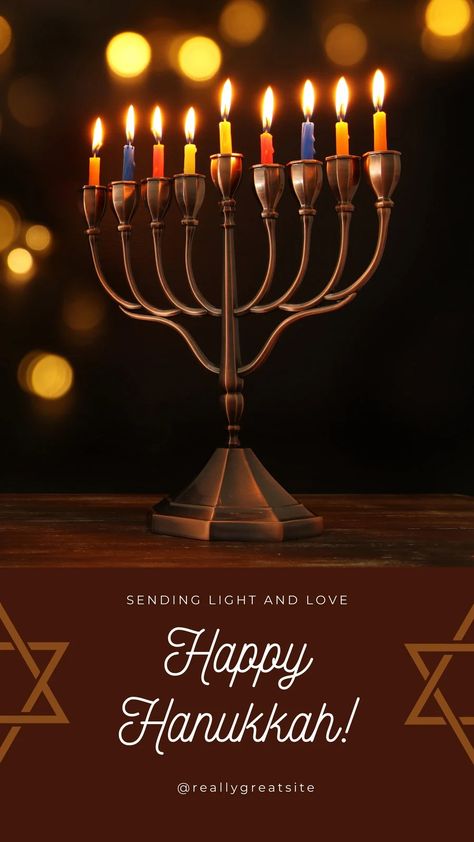 Hanukkah Phone Wallpaper, Hanukkah Photography, Happy Hanukkah Images Vintage, Hanukkah Greetings, Hanukkah Graphic Design, Hanukkah Greeting, Peace Light, Business Cards And Flyers, Create Your Story