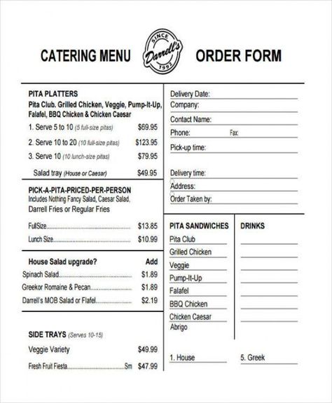 Best Catering Services Menu Template Doc Sample Published by Albert Sulton. Catering services menu template, The very first thing most potential visitors to a restaurant will do, until they walk in the door, is analyze your me... Chipotle Menu, Fancy Salads, Chipotle Mexican Grill, Order Form Template Free, Pita Sandwiches, Home Catering, Menu Printable, Sample Menu, House Salad