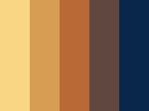 "Turkish Oud" by faded jeans black, blue, brown, gold, navy, orange, rust, tan, warm, yellow Navy Gold Brown Color Palette, Color Scheme Orange, Tan Color Palette, Simple Bathroom Remodel, Brown Living Room Decor, Brown Color Schemes, Pintura Exterior, Brown Color Palette, Room Paint Colors