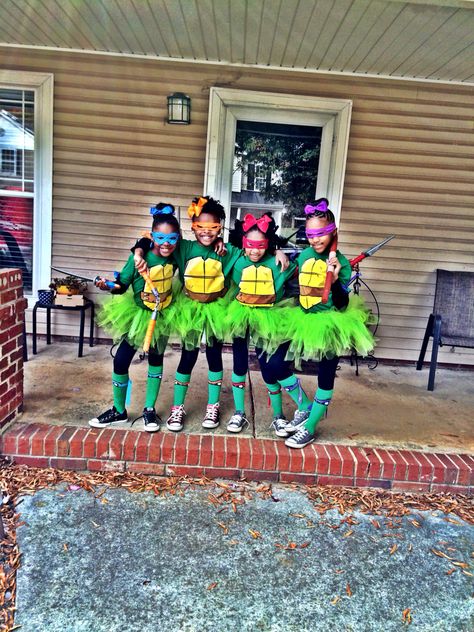 Diy Ninja Turtle Costume Women, Ninja Turtle Halloween Costume Family, Tmnt Halloween Costumes, Ninja Turtles Family Costumes, Leonardo Ninja Turtle Costume, Tmnt Family Costume, Ninja Turtles Costume Women's, Ninja Turtle Family Costume, Family Ninja Halloween Costumes