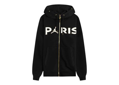 Men's Jordan x PSG Paris Saint Germain Travel Fleeze Full Zip HoodieMetallic Gold in Black/Bordeaux/White Hoodie Jordan, Hot Sneakers, Paris Saint, Paris Saint-germain, Jordans For Men, Saint Germain, Jordan Retro, Adidas Yeezy, Full Zip Hoodie