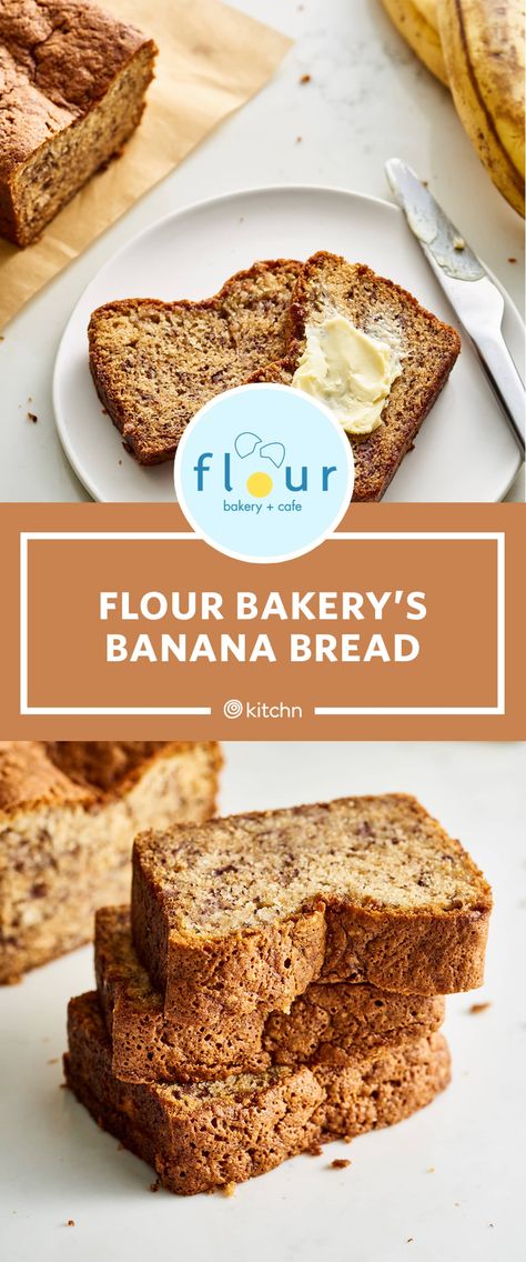 Flour Bakery Banana Bread Recipe, Bakery Banana Bread, Super Moist Banana Bread, Banana Pecan Bread, Sour Cream Banana Bread, Flour Bakery, Paleo Banana Bread, Flours Banana Bread, Banana Bread Recipe Moist