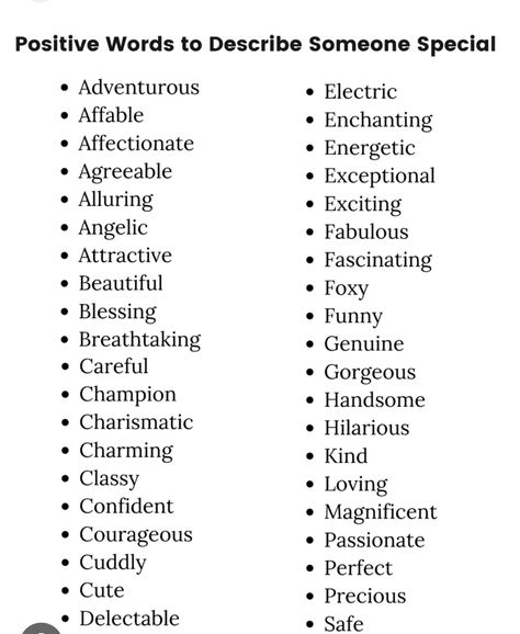 Words To Describe Love, Describe Someone, Writing Expressions, Describing Words, Words To Describe Someone, Descriptive Words, Words To Use, Journal Writing Prompts, Book Writing Tips