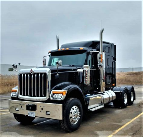 Semi Truck, Cool Semi Trucks, Interior Semi Truck, Semi Truck Aesthetic, International Hx Truck, Navistar International, Semi Trailer Truck, Day Cab Semi Trucks, International Harvester Truck