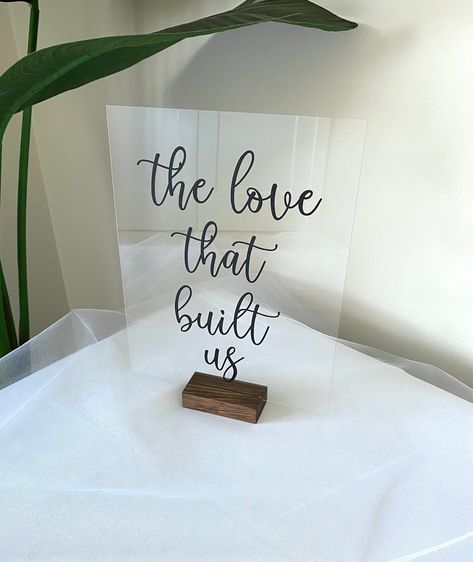 Love That Built Us Wedding Table, Love That Came Before Us Wedding, The Love That Built Us Wedding Table, The Love That Came Before Us Wedding, Sign My Bible Wedding, Wedding Signs Christian, Sign Our Bible Wedding, Wedding Scripture Signs, Wood Signage