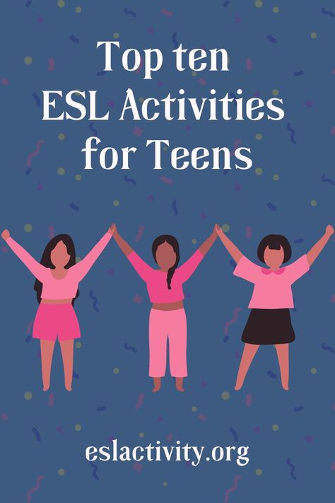 If you’re looking for some of the best ESL games and activities for teens, then you’re in the right place. Keep on reading for everything you need to know about ESL activities for teenagers to make your English classes even better. #activities #eslactivities #eslgames #gamesforteens #gamesforteenagers #eslforteens #esllearning #esl #eslteachers #English #learningEnglish #Englishteachers #TEFL English Language Activities High Schools, English Activities For High School, Esl Small Group Activities, Elementary Esl Activities, Fun English Games For Middle School, Esl Class Activities, English Club Activities High Schools, English Projects High School, Esl Middle School Activities