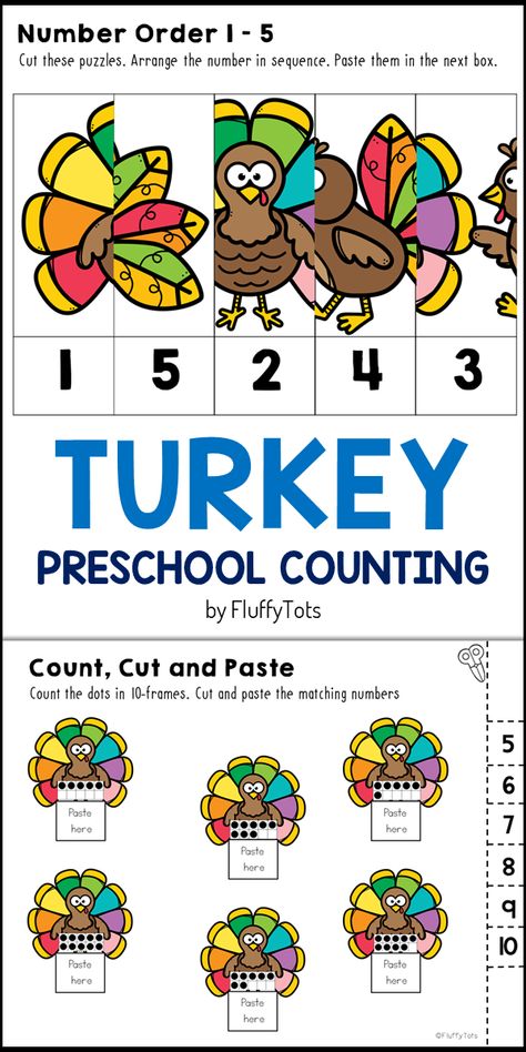 Preschool Independent Work, Thanksgiving Manipulatives For Preschool, Pre K November Activities, Thanksgiving Number Activities Preschool, Morning Table Activities Preschool, 10 Fat Turkeys Activities Preschool, Thanksgiving Math Activities Preschool, Counting Preschool Activities, Turkey Preschool Activities