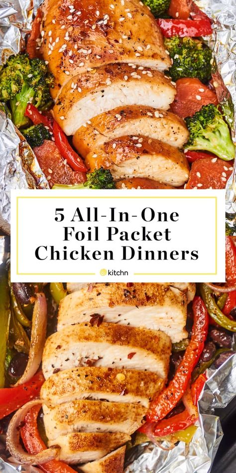 Chicken Fajita Foil Packets For Grill, Oven Foil Pack Dinners, Chicken Foil Packets For The Oven, Foil Packet Chicken, Chicken Foil Packs, Hobo Dinner, Chicken Packets, Foil Packet Potatoes, Chicken Foil Packets