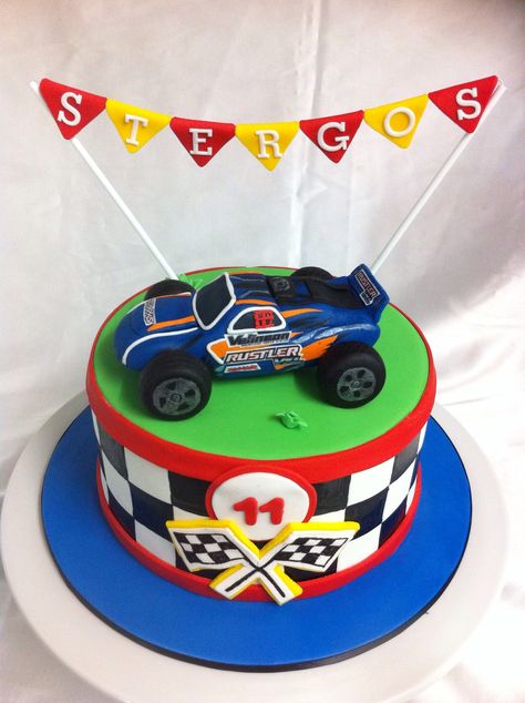 RC Car Birthday Cake Idea Rc Car Birthday Cake, Rc Car Cake, Car Birthday Cake, Birthday Cake For Men, Cake Car, Cake For Men, Monster Truck Cake, Best Birthday Cake, Basketball Ideas