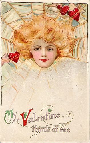 Valentines Illustration, Victorian Valentines, Valentine Images, Valentine Postcards, Vintage Valentine Cards, Valentines Greetings, Vintage Valentine, Girls Valentines, Antique Postcard