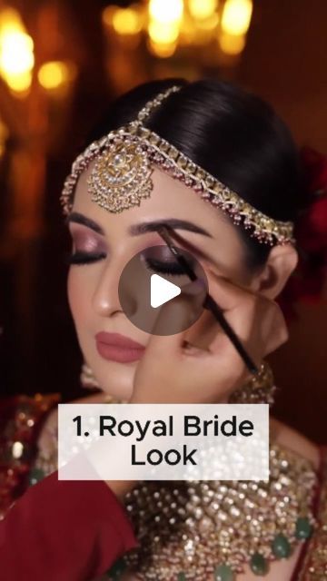 Shiny Glow Makeup Studio on Instagram: "Book Your Appointment Today 🪄💎 . . Here's the 5 most viral bridal looks: 1. Royal Bride Look 2. Glass Skin Nude Bride Look 3. Bollywood Bride Look  4. Rajasthani Bride Look  5. Signature Bride Look . . . #royalbride #glassskinmakeup #bollywoodbride #rajasthanibride #signaturebride #makeuplook #viralmakeup #explore" Royal Bridal Makeup Look Indian, Self Bridal Makeup Indian, Bridal Makeup Indian Wedding Hindu, Bridal Looks Indian Brides 2024, 2024 Bridal Makeup, Bridal Nude Makeup, Bride Dresses Indian, Royal Makeup Looks, Royal Bride Look