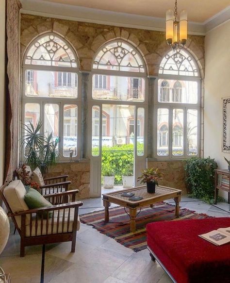 Syrian Home Decor, Syrian Decor, Lebanese Aesthetic, Lebanese Interior, Arabian Aesthetic, Pakistan Home, Sweet Interior, Townhouse Exterior, Luxury Houses Mansions