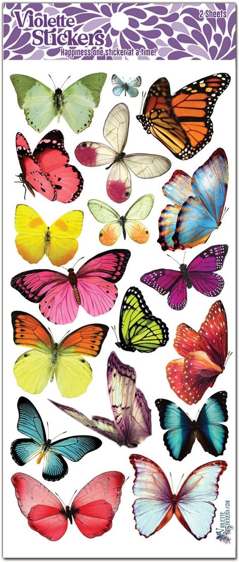 PRICES MAY VARY. 2 Sheets Stickers per package Acid free Perfect for all types of paper crafting Beautiful images from victorian postcards. Wonderful colors and amazing diecut details. 2 sheets per package. Butterflies Stickers, Butterfly Wall Decals, Golf Clothes, Butterfly Images, Caran D'ache, Butterfly Drawing, Butterfly Crafts, Glass Butterfly, 3d Butterflies