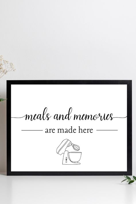 Kitchen Quotes Decor Printables, Aesthetic Modern Farmhouse, Modern Farmhouse Black And White, Printable Kitchen Signs, Farmhouse Black And White, Modern Farmhouse Black, Printable Kitchen Wall Art, Wall Art Modern Farmhouse, Modern Kitchen Wall Art