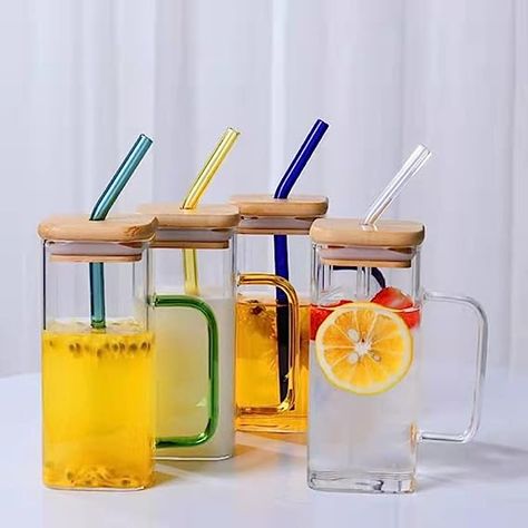 Iced Tea Glasses, Beer Party, Juice Cup, Milk Cup, Glass Mug, Glass Straws, Family Christmas Gifts, Cold Drink, Cup Gifts