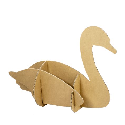 *FR* Swan Cardboard Crafts for Kids Animal Cardboard, Cardboard Crafts For Kids, Cardboard Animals, Create Your Own Adventure, Cardboard Design, Swans Art, Beginner Art, Toilet Paper Roll Crafts