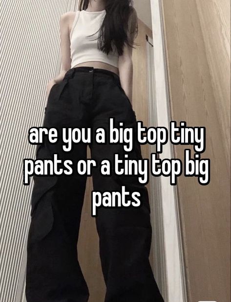 Big Top Big Pants Outfit, Tiny Top Big Pants Outfit, Little Top Big Pants Outfits, Big Pants Outfits, Tiny Top Big Pants, Boycott Starbucks, Big Pants Outfit, Little Top Big Pants, Whisper Girls