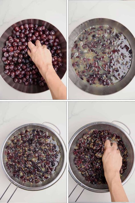 How To Make Grape Must - Real Greek Recipes Recipes With Grapes, Concord Grape Recipes, Roasted Grapes, Grape Uses, Grape Recipes, Kitchen Prep, Greek Dishes, Prep Kitchen, Gluten Free Sugar Free