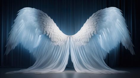 Blue Angel Wing Backdrop Generative AI #blue #angel #wing Winged Characters, Creatures Art, Blue Angel, Blue Wings, Blue Angels, Mythical Creatures Art, July 7, Creature Art, Mythical Creatures